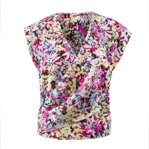 Cabi Eden Wrap Top , #5211 , floral, size Medium